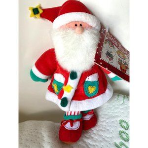 Santa Plush International Silver Co 1994 Stuffed Animal Christmas Holiday